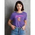 thumbnail image 2 of Mushrooms Dreams Come True Shaped T-Shirt Women -Image by Shutterstock, Female Medium, 2 of 4
