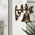 thumbnail image 4 of Dserfhy Rustic Metal Welcome Bell Christmas Wall Mounted Door Bell Vintage Dinner Bell for Outdoor Front Door Porch Home Decor, 4 of 8