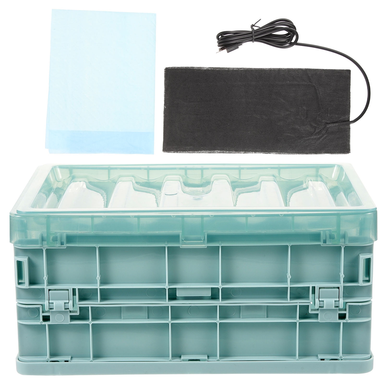 KAKOWELY 1Set Reusable Birds Brooder Box with Spacious Observation Space and Heating Pad for Home