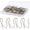Silver, variant on 1.2 Inches Curtain Hooks, 58 count Metal Drapery Pin and Hook for Door Window Shower Curtain,