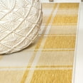 thumbnail image 5 of JONATHAN Y TUSCAN SUN 5 x 8 Area Rug, Sabine Traditional Farmhouse Bold Gingham - Yellow/Cream, TSN203C-5, 5 of 8