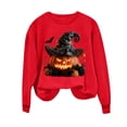 thumbnail image 7 of Jsaierl Halloween Sweatshirts for Women Plus Size Pumpkin Graphic Pullovers Fall Loose Fit Round Neck Long Sleeve Sweater Tops Halloween Clothes, Sizes S-2XL, 7 of 7
