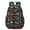Black Cartoon Dinosaurs Skeletons Boxes, variant on Black Cartoon Dinosaurs Eggs Pattern 17" Waterproof Oxford School Backpacks for Teens, S-Shape Padded Straps, for School, Travel, Hiking, Camping