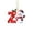 ColorZ, variant on Dongrens Snowman Christmas Ornaments, Cute Flat Christmas Tree Letter Decoration, T