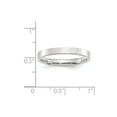 thumbnail image 2 of White Sterling Silver Ring Band Wedding Comfort Flat, 2 of 2