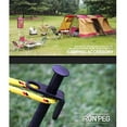 thumbnail image 4 of 5 piezas de estacas de acero resistentes para toldos de camping, carpas, toldos, refugios. 30 centimetros, 4 of 9