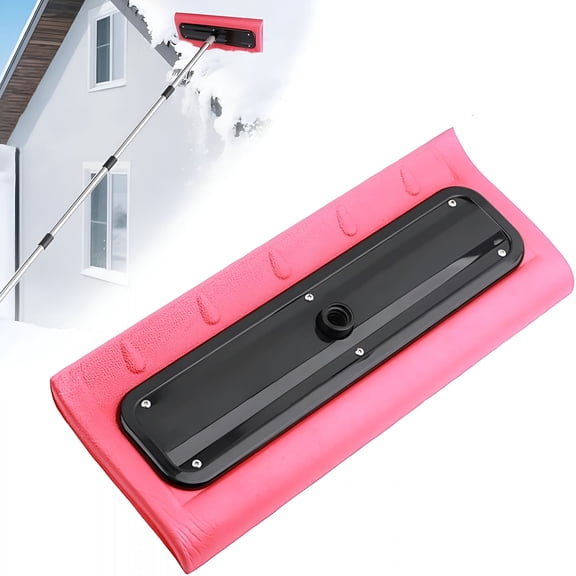EXLEAF Foam Snow Pusher and Roof Rake Head,Lightweight No-Scratch Foam Snow Broom and Scraper for Vehicle Roof Driveway Backyard Snow Removal Tool Easy and Safe