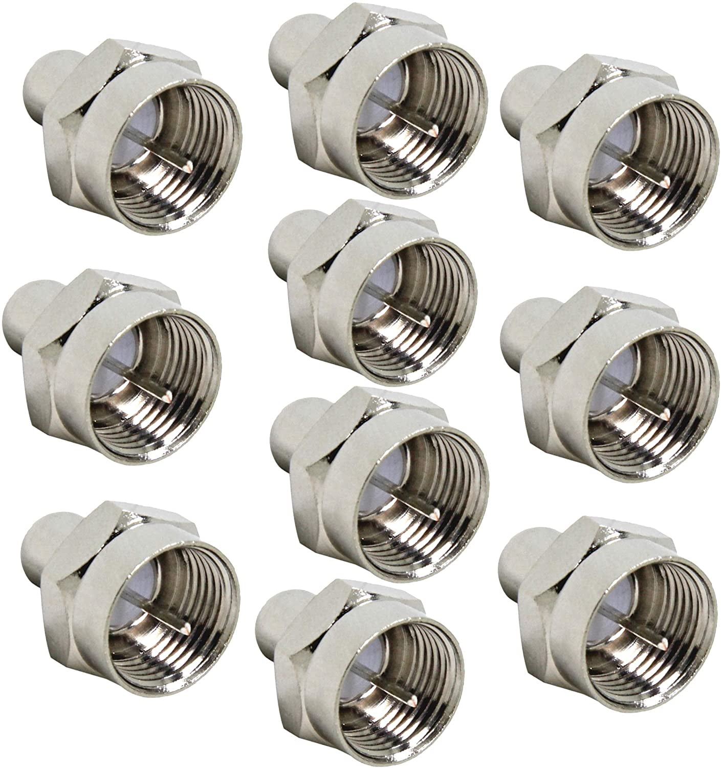 Coax Cap Cover, 75 Ohm Terminator, 10Pack, Coax Terminator Caps for