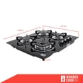 thumbnail image 3 of Parrilla A Gas Wonder Cook 4 quemadores Empotrable 127v vidrio templado, 3 of 7