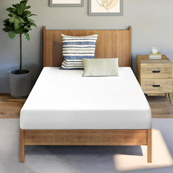 PetFurnishn 5 Inch Twin Cooling Gel Memory Foam Mattress for Cool Sleep Medium Firm Pressure Relief CertiPUR-US Certified Foam, Mattress in a Box No Fiberglass (Twin, 5 in)