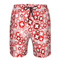 thumbnail image 3 of Logiee Plus Cross Print Mens Swim Trunks Quick Dry Board Shorts,Breathable Hawaii Beach Shorts Swimwear Bathing Suits-X-Large, 3 of 6