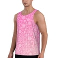 thumbnail image 2 of Easygdp Breast CancerN Ribbons Awareness Men's Tank Top, Sleeveless Muscle T Shirts, Breathable, Quick-Dry, Loose for Gym, Running, Fitness - Medium, 2 of 9