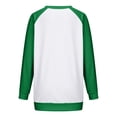 thumbnail image 5 of Camiseta informal de manga larga con cuello redondo y estampado navideño para mujer Pompotops qwe24057, 5 of 5