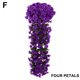thumbnail image 3 of Flower Hanging Violet Artificial Flower Party Decoration Simulation Valentine's Day Wedding Wall Hanging Fake Home Decor, 3 of 5