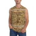 thumbnail image 1 of Fotbe World Map1 Men's Camiseta sin Mangas Estampada para Hombres, Playera Casual para Gimnasio, Entrenamiento, Playa-Small, 1 of 7
