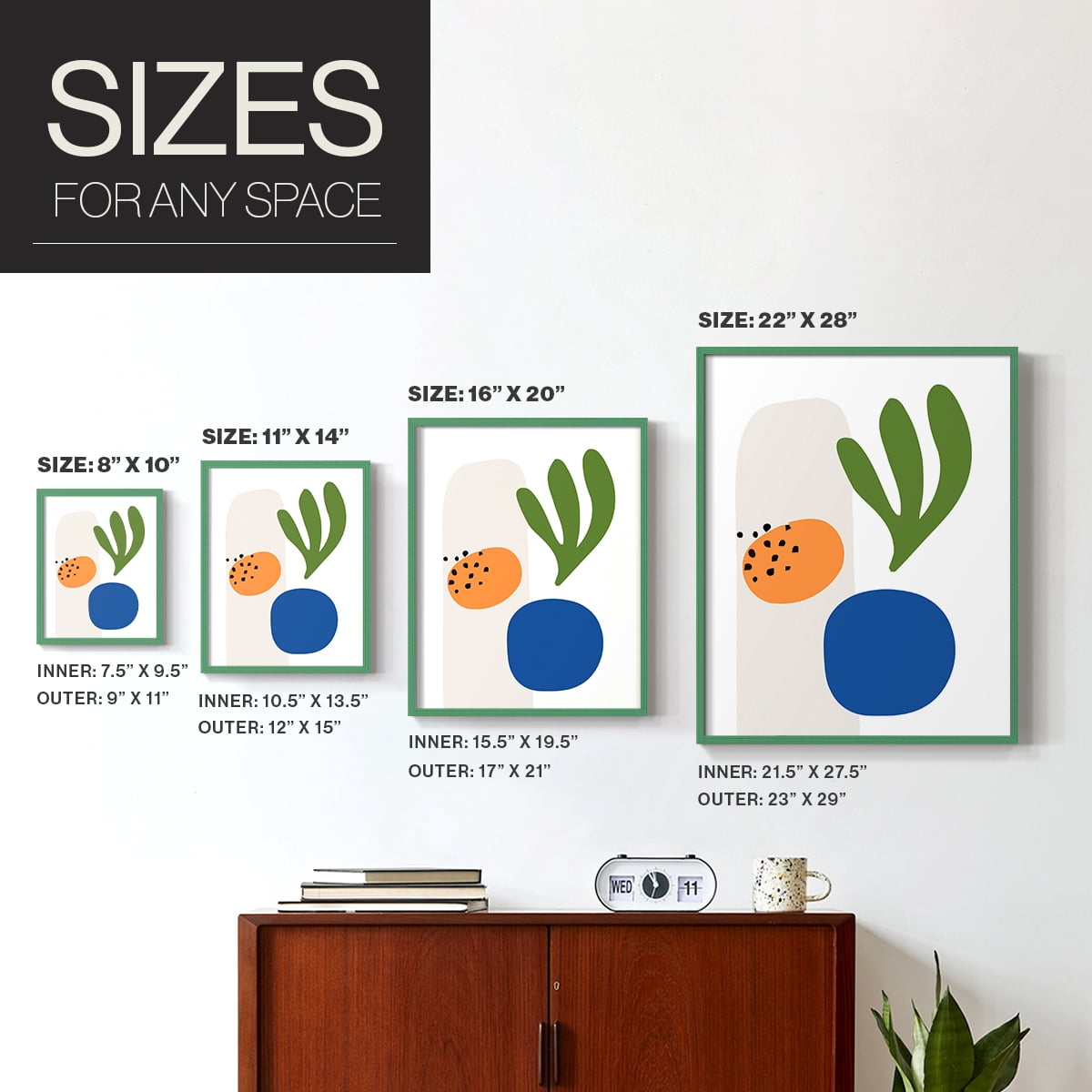 Matisse CCXCV in Solid Wood 8 x 10 Framed Print
