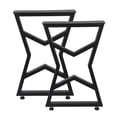thumbnail image 1 of QinaQin Patas metálicas industriales para muebles, juego de 2 soportes de acero para mesa de comedor, escritorio, banco o proyectos DIY de sala y oficina, 1 of 8