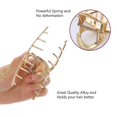 thumbnail image 3 of Paquete De 6 Pinzas De Metal Grandes Para El Cabello - Pinzas Para El Cabello Doradas Grandes Antideslizantes De 4 Pulgadas, Pinzas Para El Cabello De Mandíbula Perfectas Para Mujeres Y Pein, 3 of 5