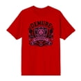 thumbnail image 4 of Demure University Adult Red Crew Neck Short Sleeve Tee-Medium, 4 of 5