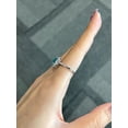 thumbnail image 3 of Paraiba Tourmaline Engagement Ring, 4.7 Carat, Asscher Cut, 925 Silver Halo Wedding Ring, Valentine's Day Ring for Love, 3 of 3