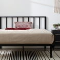 thumbnail image 4 of Rest Haven Bandon Metal Platform Bed with Headboard, Queen, Black, 4 of 16