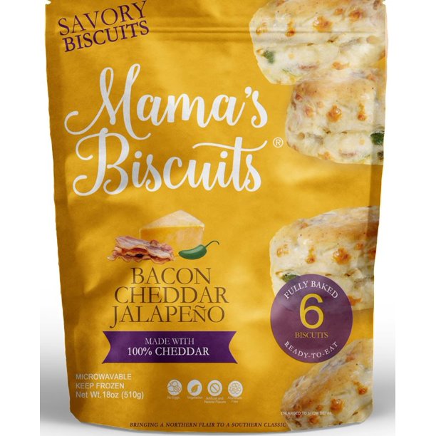 Mama's Biscuits Savory Style ReadyToEat Bacon Cheddar Jalapeno