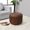 Brown [Round] 14" x 14" x 14", variant on BBH Homes Handmade Brown Leather Pouf Ottoman 16x16x16 Round Shape BBBACPF0027