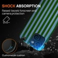 thumbnail image 6 of FKBRCL4U for iPhone 14 Plus Compatible with Magsafe Case Green and Blue Stripes Geometric Vertical Line Pattern for Girl Boy Full Body Magnetic Design Soft Silicone Protection, 6 of 7