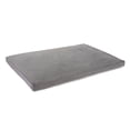 thumbnail image 2 of Sherry Kline Faux Fur to Velvet Zippered Reversible Crate Mat (Light Grey Fur/Grey Velvet, 28" x 42" x 2.5"), 2 of 4