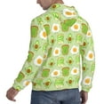 thumbnail image 6 of Naloa Avocado And Toast Men's Casual Hooded Collar Drawstring Hoodies Pullover Sweatshirts Casual Long Sleeve Shirts-4X-Large, 6 of 7