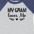 thumbnail image 4 of Inktastic My Gram Loves Me Scandinavian Girls Baby Bodysuit, 4 of 5