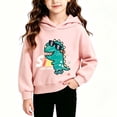 thumbnail image 2 of SROBPTY Child Boys Girls Shirt Print Hooded Crew Neck Long Sleeve Tops for 1-8 Years, 2 of 5