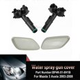 thumbnail image 2 of Left/Right Headlight Washer Spray Nozzle Jet Cover Cap For Mazda 3 BK Axela 2003-2008 BP4K-51-8G1B BP4K-51-8H1B BS3F-51-8G2A08, 2 of 5