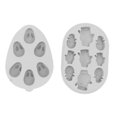 thumbnail image 1 of Moldes De Chocolate, Molde De Silicona Para Hornear, 2 Piezas, Duradero, Inodoro, Apto Para Lavavajillas, Estilo Conejito, Multiusos Para La Familia, 1 of 7