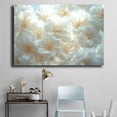 thumbnail image 4 of Mudket Framed,Canvas Wall Art,Ready to Hang, Cream White Floral Wall Art, Minimalist Flower Wall Decor, Soft Floral Prints for Bedroom Bathroom Wedding Party Office Decor - 12"L x 8"W, 4 of 10