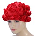 thumbnail image 3 of Gorra de baño Octpeak rojo para mujeres y niños, 3 of 7