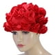 thumbnail image 3 of Gorro de baño Ecomeon para mujeres y niños Retro Floral EláStico color rojo, 3 of 6