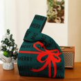 thumbnail image 1 of Liquidación de productos navideños. Bolsa de punto navideña para amigas y novias. Regalo para la tercera edad. Regalo de Nochebuena., 1 of 6