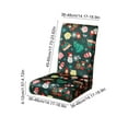 thumbnail image 4 of Christmas Stretch Chair Covers Set of 1 Removable Washable Dining Chair Protectors for Holiday Party Home Decor(C), 4 of 6
