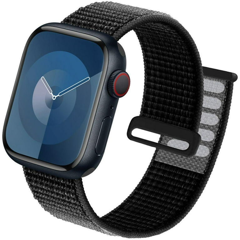 NEW Apple Watch 38MM Sport online Loop in Black With Hook and Loop Closure