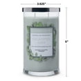 thumbnail image 4 of Colonial Candle Classic Eucalyptus Mint Scented Jar Candle, 2 Wick, 19 oz, 120 Hours Burn, Water, 4 of 7