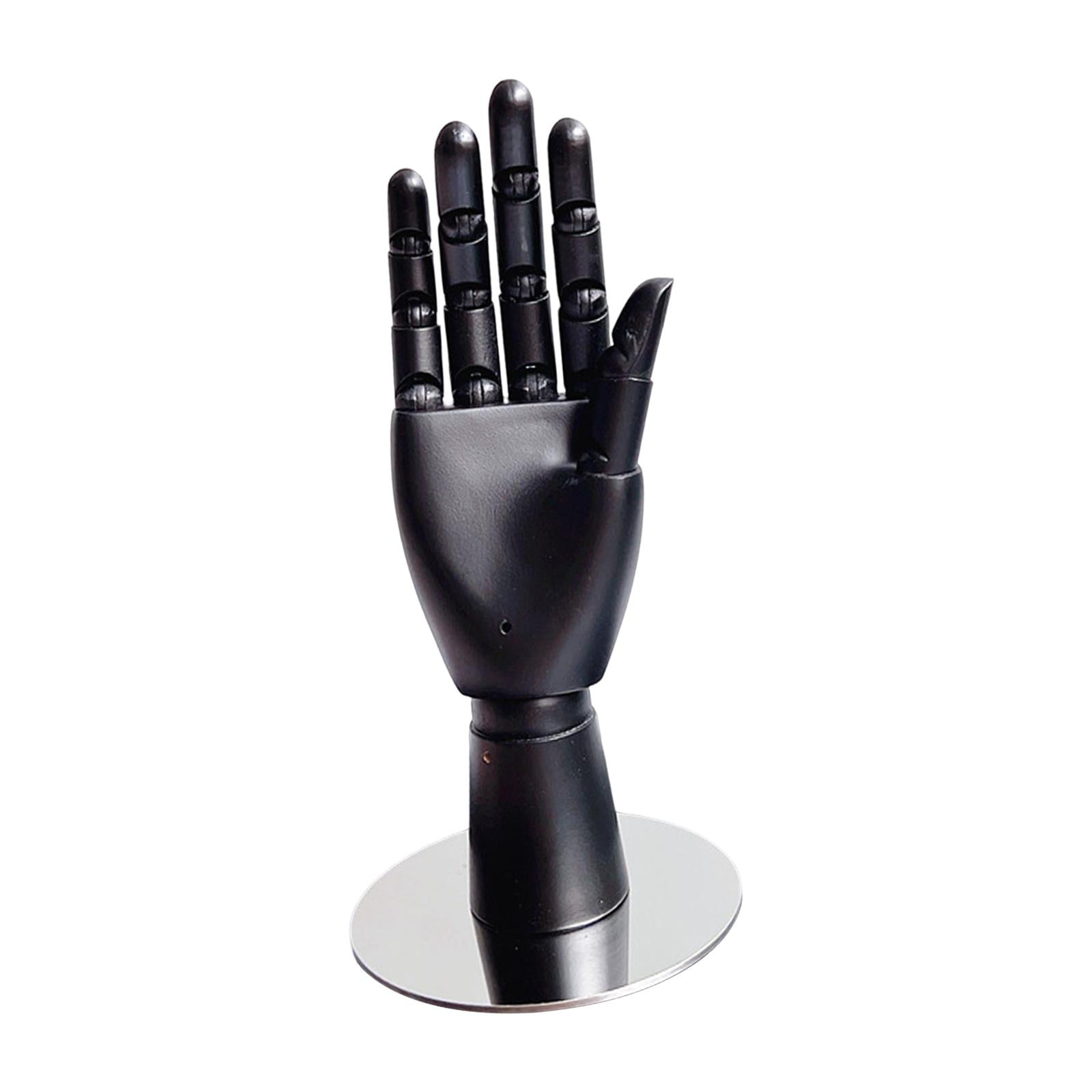 Manikin Hand  Lightweight Moveable Easy to Carry Multipurpose Art  Mannequin Hand for Sketching Art Supplies Home Office Decoration Black