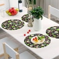 thumbnail image 5 of Dreamtimes Christmas Tree Placemats Set of 6 Non-Slip Heat Resistant Dining Table Place Mats Washable Kitchen PVC Weave Table Mats, 5 of 6