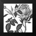 thumbnail image 2 of Wang, Melissa 15x15 Black Modern Framed Museum Art Print Titled - Flowers in Grey I, 2 of 5