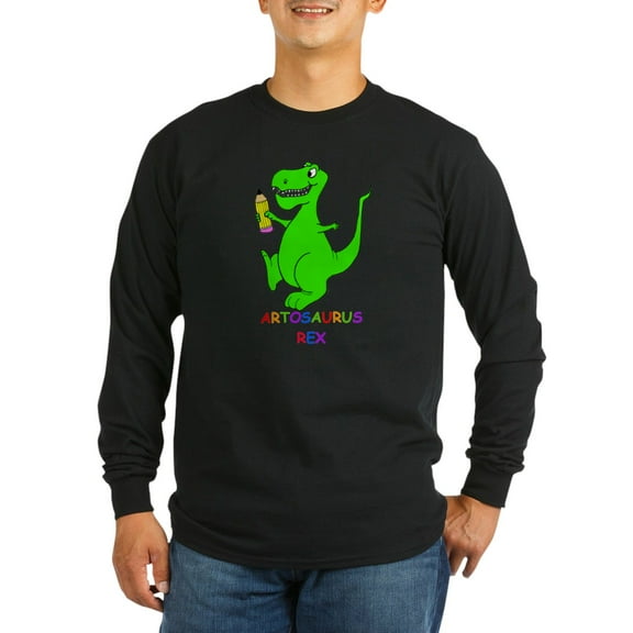 CafePress - Artosaurus Rex Long Sleeve Dark T Shirt - Long Sleeve Dark T-Shirt