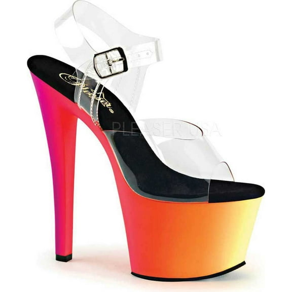 Women's Pleaser Rainbow 308UV Ankle Strap