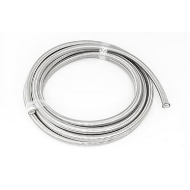DeatschWerks 6AN SS Double Braided PTFE Hose 10 Feet (6-02-0861-10)