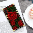 thumbnail image 6 of FKBRCL4U Compatible with Samsung Galaxy A15 Case, Vector Red Rose Green Leaf Luxury Golden Decoration for Girl Women Soft TPU Shockproof Protective Hard PC Back, 6 of 7