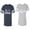 Men Navy / Women Heather, variant on To Infinity & Beyond Matching Couple Cotton Jerseys (Men Navy / Women Black) (Men S / Women S)