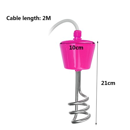 suspension immersion water heater for pool